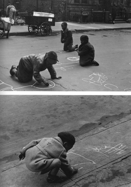 In the street: Photo Helen Levitt (1938-1948)